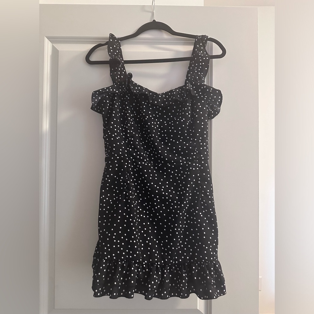 Polka dot mini dress